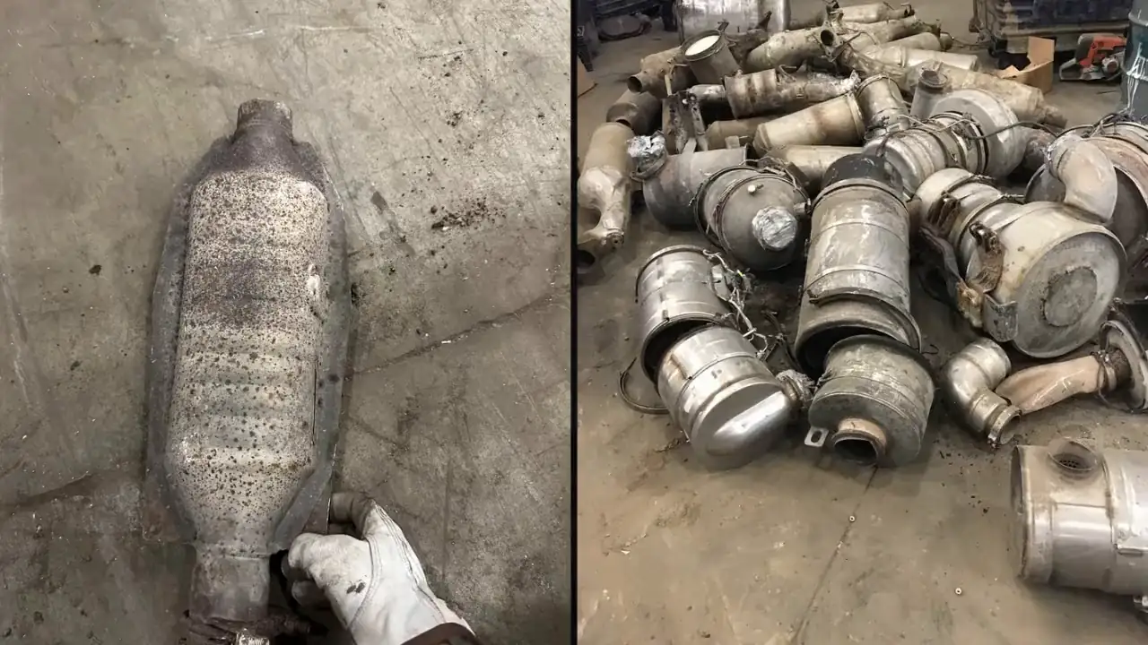 Real catalytic converters photographed for SMASH